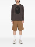 A BATHING APE® Ape head brushed-cotton sweatshirt