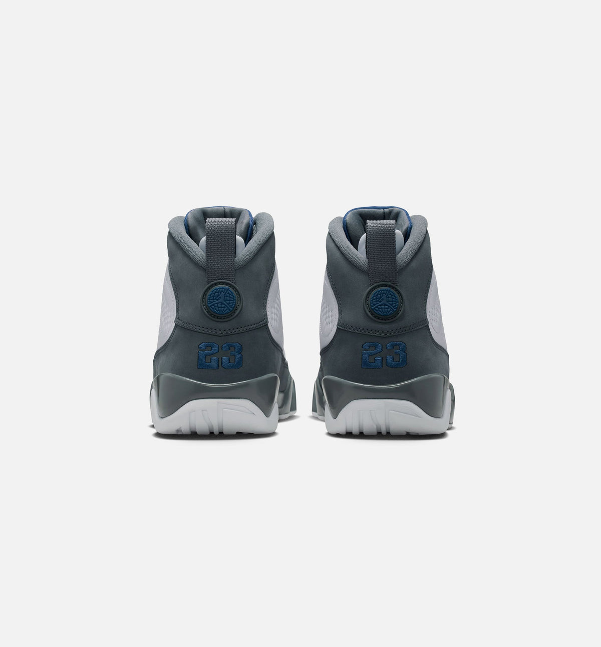 Air Jordan 9 Retro Flint Grey Men's Sneakers - White / French Blue / Flint Grey