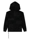 Mastermind Japan skull-patch panelled hoodie