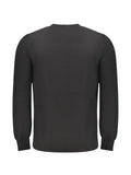BOSS logo-patch waffle-knit sweater