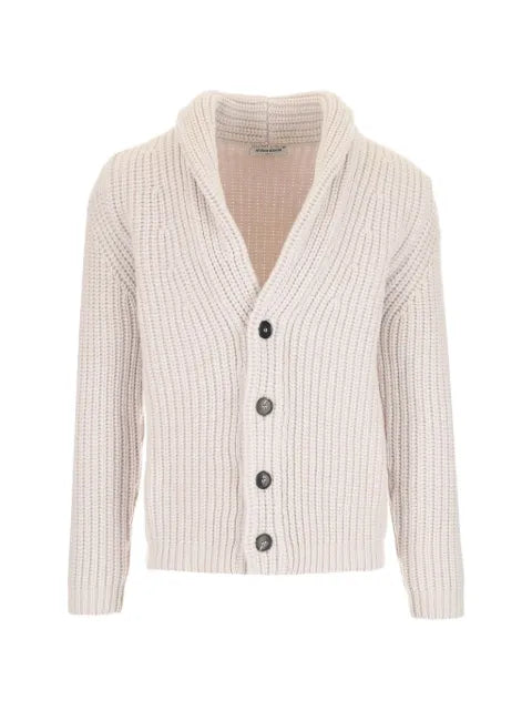 Al Duca D’Aosta 1902 ribbed-knit shawl-collar cardigan