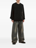 izzue graphic-print crew-neck sweater