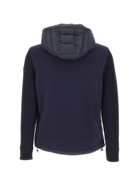 Colmar quilted knit-sleeve hooded jacket