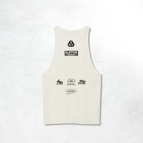 Acid Running Men's Race Unit Tank: Bone