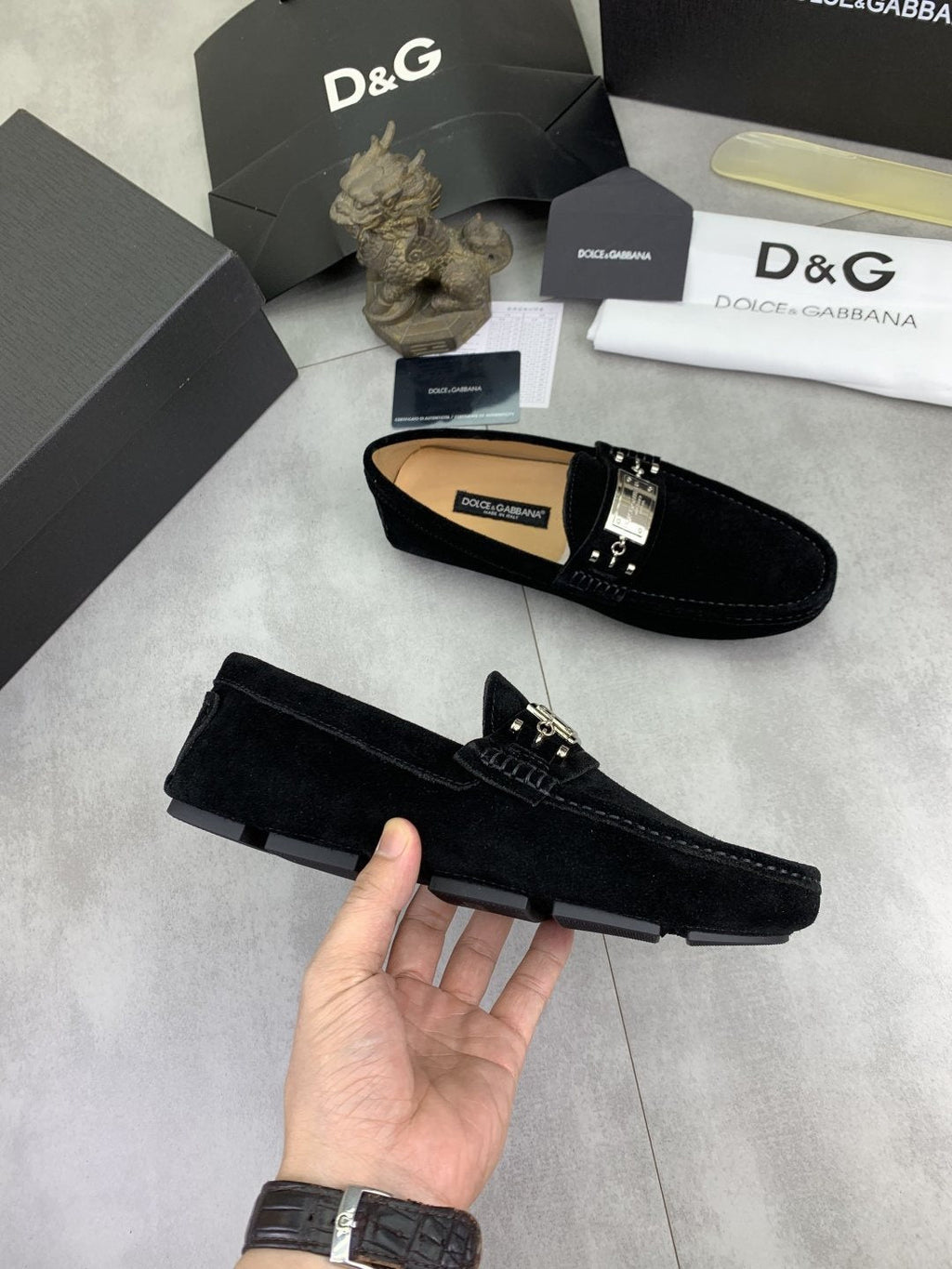 Dolce & Gabbana Metal-Detail Driving Loafers